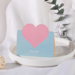 THIỆP IN MINI TRÁI TIM ĐƠN GIẢN VÀ NHIỀU MÀU SẮC T.CRAFT HOUSE (KHÔNG BAO GỒM BAO THƯ) - MẪU 2