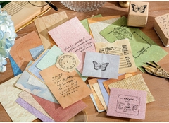 SET 60 TẤM GIẤY NỀN TIME COLLECTION TRANG TRÍ SỔ, TẬP SÁCH, NOTEBOOK T-CRAFT ^^
