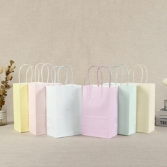 TÚI GIẤY KRAFT DÀY 120GSM MÀU PASTEL KÈM QUAI XÁCH CÙNG MÀU CHẮC CHẮN ĐỰNG QUÀ TẶNG T.CRAFT HOUSE