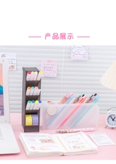 KỆ ĐỰNG 4 TẦNG ĐỂ BÀN TIỆN DỤNG ĐỰNG BÚT, MỸ PHẨM CUTE