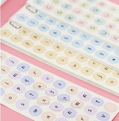 STICKER BẢNG CHỮ CÁI VÀ SỐ THỨ TỰ TRANG TRÍ TẬP SÁCH/ SỔ LƯU NIỆM T.CRAFT HOUSE