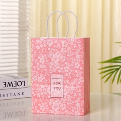 TÚI GIẤY ĐỰNG QUÀ TẶNG HÀN QUỐC BÔNG HOA XINH XẮN 21x15x8cm T.CRAFT HOUSE