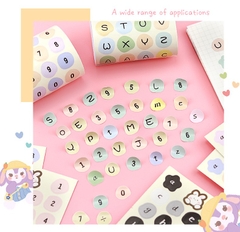 STICKER BẢNG CHỮ CÁI VÀ SỐ THỨ TỰ TRANG TRÍ TẬP SÁCH/ SỔ LƯU NIỆM T.CRAFT HOUSE