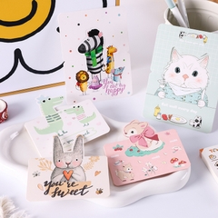 COMBO NGẪU NHIÊN 10 THIỆP IN MINI CON VẬT DỄ THƯƠNG NHIỀU CHỦ ĐỀ T.CRAFT HOUSE (KHÔNG GỒM BAO THƯ)