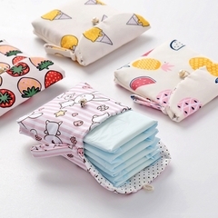 TÚI VẢI MINI NÚT GÀI DỄ THƯƠNG ĐỰNG MỸ PHẨM, ĐỒ DÙNG CÁ NHÂN TIỆN LỢI T.CRAFT HOUSE