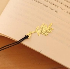 THẺ ĐÁNH DẤU SÁCH BOOKMARK BẰNG KIM LOẠI CAO CẤP HÌNH CỎ VÀNG T-CRAFT