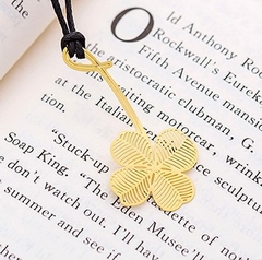 THẺ ĐÁNH DẤU SÁCH BOOKMARK BẰNG KIM LOẠI CAO CẤP HÌNH CỎ VÀNG T-CRAFT
