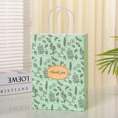 TÚI GIẤY ĐỰNG QUÀ TẶNG HÀN QUỐC BÔNG HOA XINH XẮN 21x15x8cm T.CRAFT HOUSE