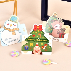 THIỆP IN MINI CHỦ ĐỀ GIÁNG SINH DỄ THƯƠNG VÀ ĐẦY MÀU SẮC T.CRAFT HOUSE - MẪU 2