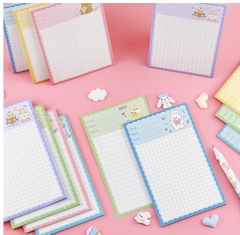 GIẤY NHỚ/ GIẤY GHI CHÚ HÌNH CHỮ NHẬT NHIỀU HOẠ TIẾT HOẠT HÌNH XINH XẮN DỄ THƯƠNG T.CRAFT HOUSE