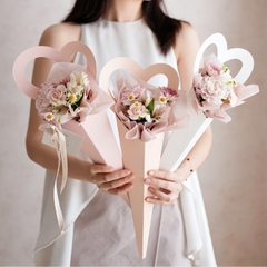 SET 5 TÚI ĐỰNG HOA ỐC QUẾ TRÁI TIM STYLE HÀN QUỐC – QUÀ TẶNG THIẾT KẾ ĐỘC ĐÁO T.CRAFT HOUSE