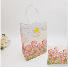 TÚI GIẤY ĐỪNG QUÀ THANK YOU HỌA TIẾT TRANH VẼ ĐỘC ĐÁO T.CRAFT HOUSE