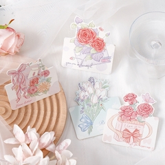 THIỆP IN MINI DỄ THƯƠNG CHỦ ĐỀ "NHỮNG BÔNG HOA RỰC RỠ" T.CRAFT HOUSE (KHÔNG GỒM BAO THƯ) - MẪU 1