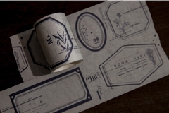 CUỘN BĂNG DÍNH PHONG CÁCH WASHI RETRO PAPER TAPE TRANG TRÍ SỔ, LƯU BÚT T-CRAFT ^^