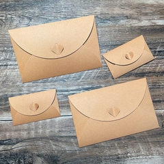 SET 5 BAO THƯ KRAFT NÚT GÀI VINTAGE PHONG CÁCH RETRO CHẤT LƯỢNG CAO T.CRAFT HOUSE