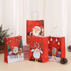 TÚI GIẤY ĐỰNG QUÀ KÍCH THƯỚC 27x21x11CM HỌA TIẾT GIÁNG SINH SINH ĐỘNG VÀ DỄ THƯƠNG T.CRAFT HOUSE - MẪU 2