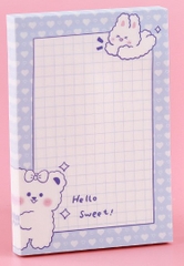 GIẤY NHỚ CHỦ ĐỀ ĐÔI BẠN DỄ THƯƠNG BEAR AND BUNNY T-CRAFT
