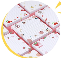 GIẤY NHỚ HÌNH VUÔNG CHỦ ĐỀ TRÁI CÂY ĐANG DẠNG, MÀU SẮC T-CRAFT  ^^