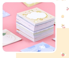 COMBO 4 LOẠI GIẤY NHỚ HÌNH VUÔNG CHỦ ĐỀ TRÁI CÂY ĐANG DẠNG, MÀU SẮC T-CRAFT  ^^