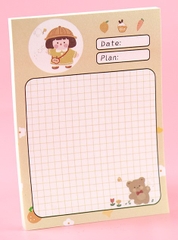 GIẤY NHỚ CHỦ ĐỀ "CÔ BÉ ĐÁNG YÊU" ĐỦ MÀU SẮC VÀ KIỂU DÁNG T-CRAFT