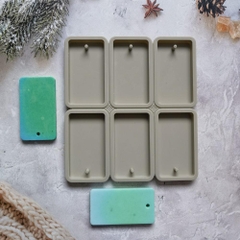 KHUÔN SILICON LOẠI 1 CAO CẤP LÀM SÁP THƠM, RESIN,THẠCH CAO, XÀ PHÒNG HÌNH CHỮ NHẬT LỖ TRÒN T.CRAFT HOUSE