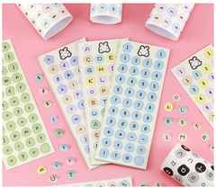 STICKER BẢNG CHỮ CÁI VÀ SỐ THỨ TỰ TRANG TRÍ TẬP SÁCH/ SỔ LƯU NIỆM T.CRAFT HOUSE