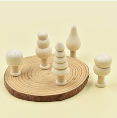 MÔ HÌNH GỖ MINI TỰ NHIÊN DECOR TRANG TRÍ NOEL PHONG CÁCH MINIMALIST T.CRAFT HOUSE