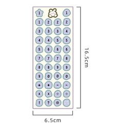 STICKER BẢNG CHỮ CÁI VÀ SỐ THỨ TỰ TRANG TRÍ TẬP SÁCH/ SỔ LƯU NIỆM T.CRAFT HOUSE