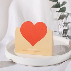 THIỆP IN MINI TRÁI TIM ĐƠN GIẢN VÀ NHIỀU MÀU SẮC T.CRAFT HOUSE (KHÔNG BAO GỒM BAO THƯ) - MẪU 2