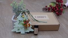 BỘ QUÀ TẶNG THẠCH CAO THƠM HANDMADE CÂY THÔNG NOEL KÈM TINH DẦU 3ML NHIỀU MÙI T-CRAFT
