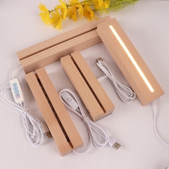 ĐẾ ĐÈN LED 3D BẰNG GỖ TRANG TRÍ DIY SIÊU TIỆN LỢI T.CRAFT HOUSE-NVLG
