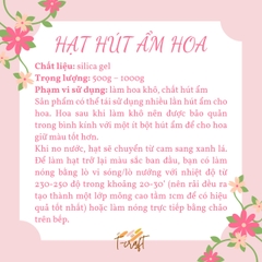 CÁT HÚT ẨM – BỘT LÀM HOA KHÔ SILICA GEL LOẠI 1 CHẤT LƯỢNG CAO T.CRAFT HOUSE