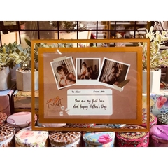 KHUNG ẢNH ĐỂ BÀN MẶT KÍNH PHA LÊ TRÀN VIÊN T-CRAFT (NHẬN IN ẢNH THEO YÊU CẦU)