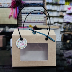 HỘP ĐỰNG QUÀ TẶNG MẶT MICA GIẤY KRAFT PHONG CÁCH CỔ ĐIỂN T.CRAFT HOUSE