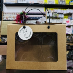 HỘP ĐỰNG QUÀ TẶNG MẶT MICA GIẤY KRAFT PHONG CÁCH CỔ ĐIỂN T.CRAFT HOUSE
