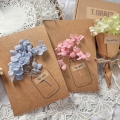 THIỆP HANDMADE FOR YOU HOA KHÔ NHIỀU MÀU T.CRAFT HOUSE (KHÔNG KÈM BAO THƯ)