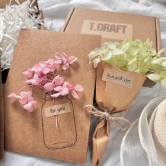 THIỆP HANDMADE FOR YOU HOA KHÔ NHIỀU MÀU T.CRAFT HOUSE (KHÔNG KÈM BAO THƯ)