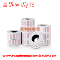 Giấy bấm giá trắng