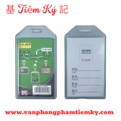 Bảng tên dẻo cứng 5,4 x 8,5 cm T-014V