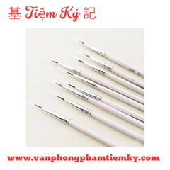 Cọ vẽ nét thân trắng số 0