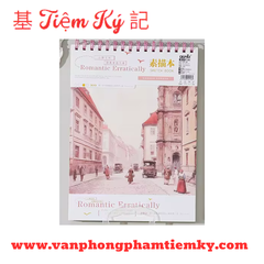 Tập vẽ A4 lò xo lật lên 45 Tờ