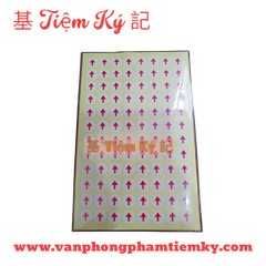 Giấy decal mũi tên tròn Xấp (10 Tờ)