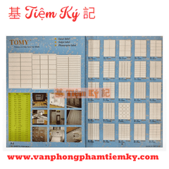 Giấy decal Tomy nhiều khổ trong hộp