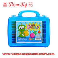 Sáp Dooly 36 màu hộp nhựa