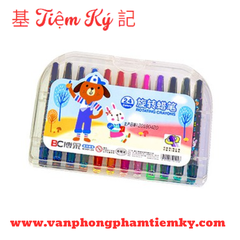 Sáp vặn 24 màu ngắn trong hộp