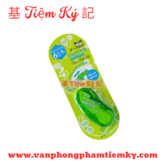 Băng keo 2 mặt dạng kéo Norino Plus 6MM X 6 Mét
