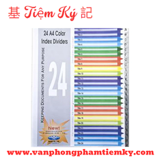 Bìa phân trang nhựa 31 số Trà My