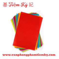 Giấy thủ công dán xấp (đủ màu)