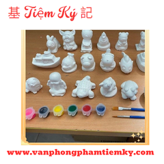 Bộ màu nước và tượng tô