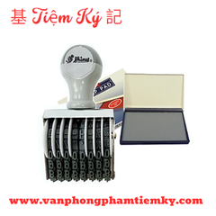 Dấu xoay 8 số cao 9mm Shiny